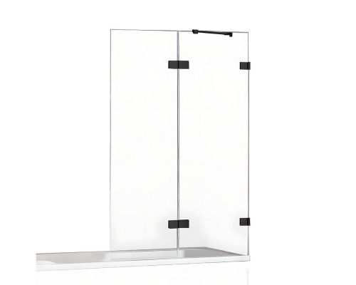 Шторка для ванны NEW TRENDY AVEXA BLACK 110x150 R черный