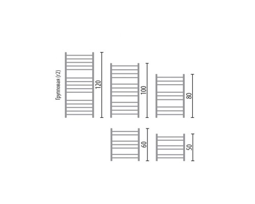 Полотенцесушитель Ника CLASSIC ЛП (Г2) ВП 60/50