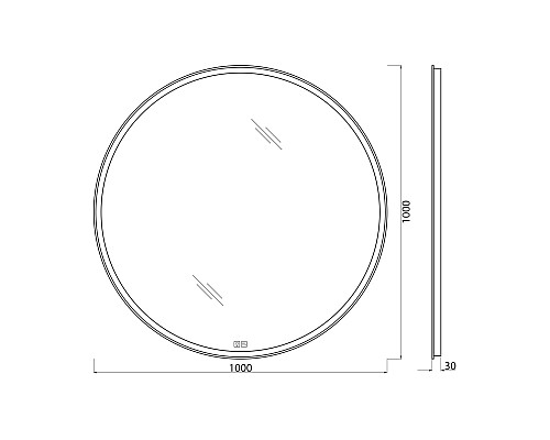 Зеркало BelBagno 100 SPC-RNG-1000-LED-TCH-WARM с подсветкой с подогревом с сенсорным выключателем Зеркало BelBagno 100 SPC-RNG-1000-LED-TCH-WARM с подсветкой с подогревом с сенсорным выключателем