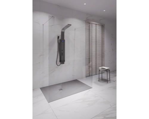 Душевой поддон, Solid 100х90 Серый матовый