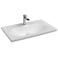 Раковина накладная ISVEA Sistema S 81, белый глянцевый 10SS50081SV