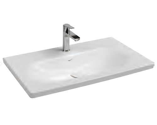 Раковина накладная ISVEA Sistema S 81, белый глянцевый 10SS50081SV