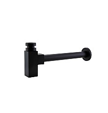 Сифон для раковины BelBagno BB-SMQ2-NERO Черный матовый