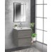 Зеркало BelBagno Kraft 50 SPC-KRAFT-500-800-LED-TCH-WARM-NERO с подсветкой Черное с сенсорным выключателем и подогревом