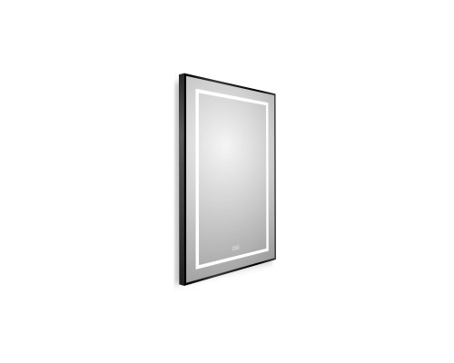 Зеркало BelBagno Kraft 50 SPC-KRAFT-500-800-LED-TCH-WARM-NERO с подсветкой Черное с сенсорным выключателем и подогревом