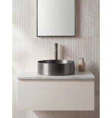 Раковина ALTROBAGNO Луна (Luna) 001002 MtGr из нержавеющей стали