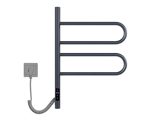 Полотенцесушитель электрический Vincea VTD-1R1CGE 44x60, графит, таймер
