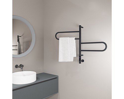 Полотенцесушитель электрический Vincea VTD-1R1CGE 44x60, графит, таймер