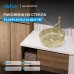 Раковина накладная стеклянная ABBER Glas золото