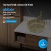 Раковина накладная стеклянная ABBER Glas золото