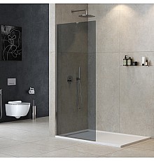 Душевая перегородка Cezares Liberta 80 LIBERTA-L-1-TB-80-GR-Cr профиль Хром стекло серое