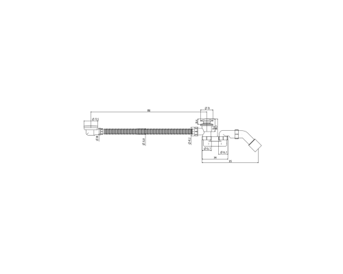 Слив-перелив для ванны ALTROBAGNO BD 070302 MB