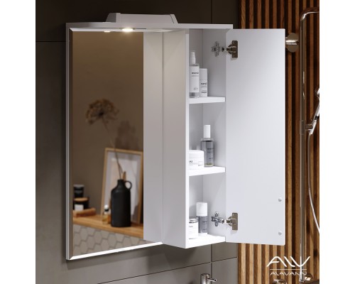 Зеркало-шкаф Alavann Vittoria 60 белый