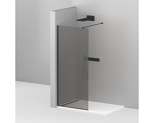 Душевая перегородка Cezares Liberta 110 LIBERTA-L-1-110-120-GR-NERO Черный матовый