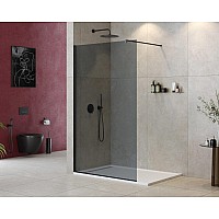 Душевая перегородка Cezares Liberta 110 LIBERTA-L-1-110-120-GR-NERO Черный матовый