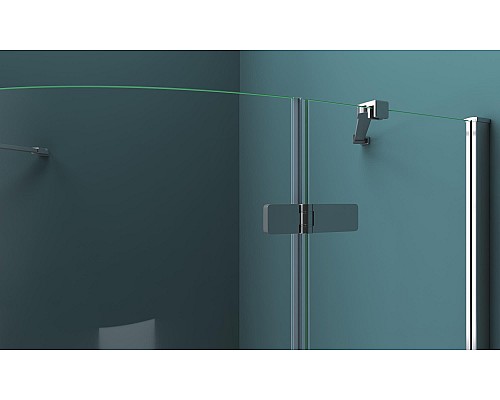 Душевой уголок BelBagno Kraft 100х100 KRAFT-R-2-100-C-Cr профиль Хром стекло прозрачное