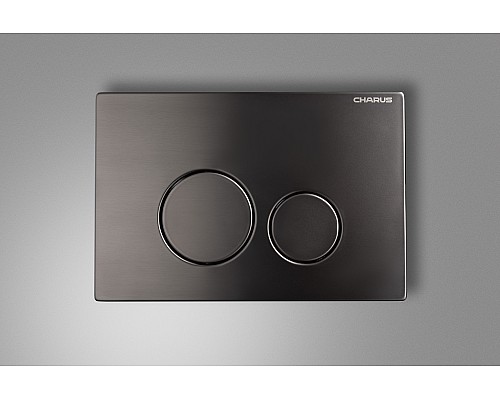 Кнопка смыва Charus Robusto FP.330.GNM.05 оружейная сталь