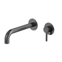 Смеситель для умывальника скрытого монтажа WHITECROSS Y Y1215GM оружейная сталь