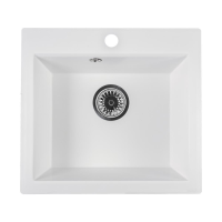 Кухонная мойка прямоугольная 500х460 Reflexion Mini RX1150WH, белый