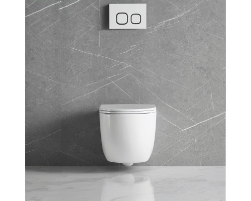 Унитаз подвесной Vincea Tornado Globo VT1-52T безободковый белый сиденье с микролифтом