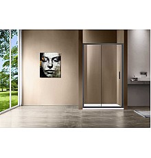Душевая дверь Vincea Garda VDS-1G120CLGM 1200 вороненая сталь стекло прозрачное