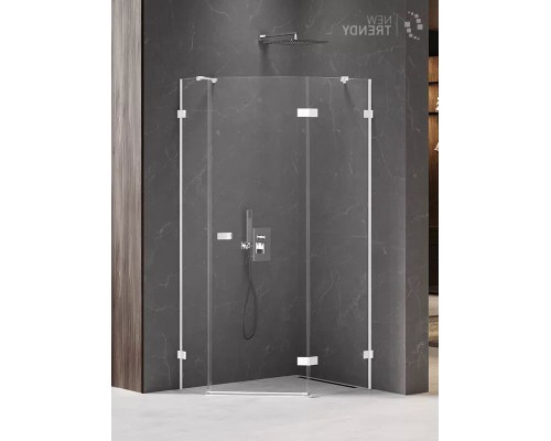 Душевое ограждение NEW TRENDY AVEXA WHITE R 100x80x200 белый