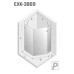 Душевое ограждение NEW TRENDY AVEXA WHITE R 100x80x200 белый