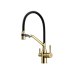 Смеситель для кухни SANCOS Orta SC4008BG с подключением фильтра для воды, браш золото