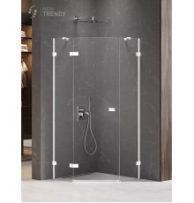 Душевое ограждение NEW TRENDY AVEXA WHITE L 80x80x200 белый