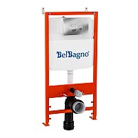 Инсталляция BelBagno BB026/BB081CR с клавишей смыва Хром глянцевый