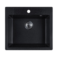 Кухонная мойка прямоугольная 550х500 Reflexion Cubi RX1555CL, уголь