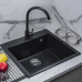 Кухонная мойка прямоугольная 550х500 Reflexion Cubi RX1555CL, уголь