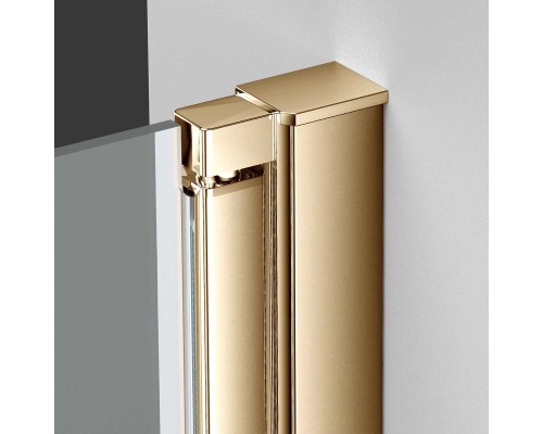 Душевая дверь Vincea Alpha VDP-3AL900CLG, брашированное золото, стекло прозрачное