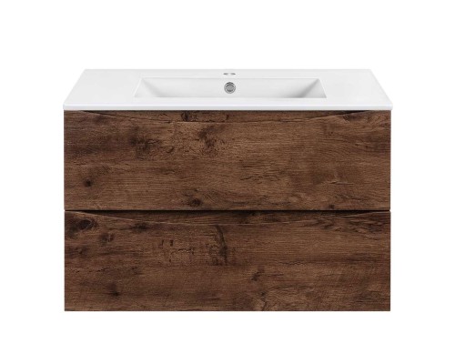 База под керамическую раковину Vincea Mia Slim 800 подвесная 2 ящика Soft close R.Wood