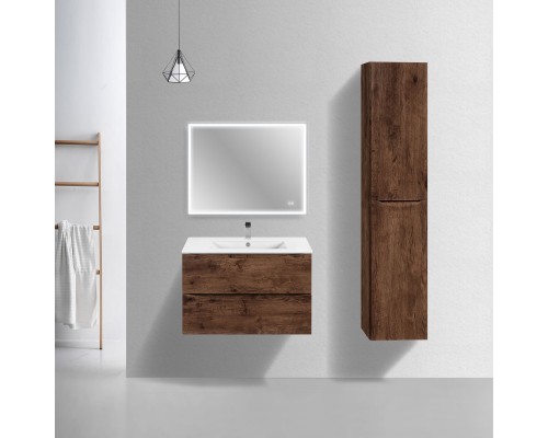 База под керамическую раковину Vincea Mia Slim 800 подвесная 2 ящика Soft close R.Wood