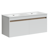 Тумба под раковину SANCOS Smart 1190х450х500, 4 ящика, белый глянец