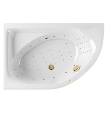 Ванна гидромассажная EXCELLENT Aquarella 150x100 L NANO золото
