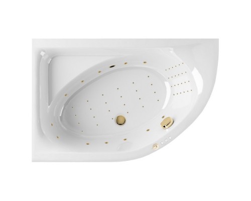 Ванна гидромассажная EXCELLENT Aquarella 150x100 L NANO золото