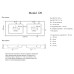 Раковина для ванной Uperwood Modul 122х45х12 см, белая глянцевая