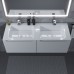 Раковина для ванной Uperwood Modul 122х45х12 см, белая глянцевая