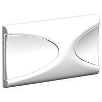 Панель смыва с двумя клавишами Schwab Targa, матовый хром