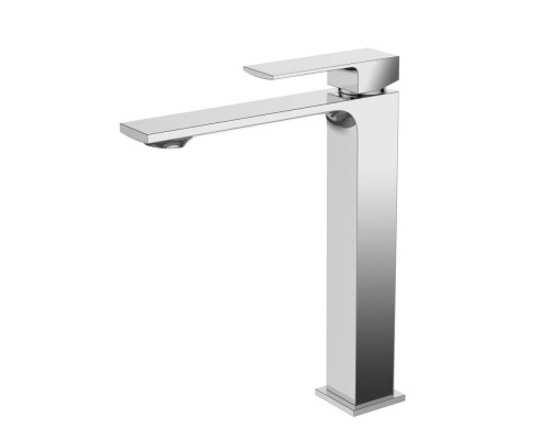 Высокий однорычный смеситель для раковины AQG Bold, белый матовый