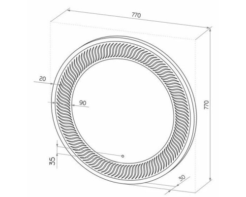 Зеркало Континент "Mars LED" ЗЛП55