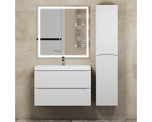 Тумба с раковиной Uperwood Tanos 80 см, белая