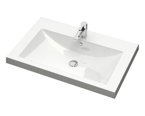 Тумба с раковиной подвесная Uperwood Eva 74х47,5х35,4 см, Дуб Харбор Белый