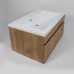 Тумба с раковиной подвесная Uperwood Eva 74х47,5х35,4 см, Крафт Табачный