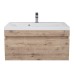 Тумба с раковиной подвесная Uperwood Eva 74х47,5х35,4 см, Крафт Табачный