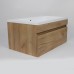 Тумба с раковиной подвесная Uperwood Eva 74х47,5х35,4 см, Крафт Табачный