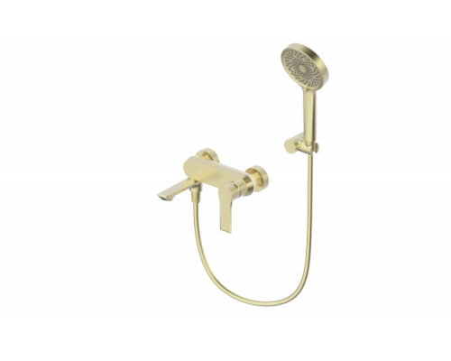 Смеситель для ванны с душем Wonzon&Woghand, Брашированное золото