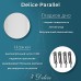 Ванна чугунная Delice Parallel 170х80 с черными матовыми ручками